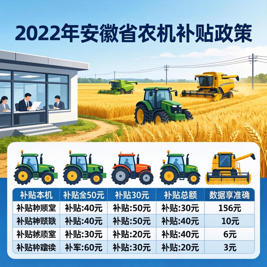 安徽省2022年专项鉴定产品农机购置补贴机具补贴额一览表公示(图1)