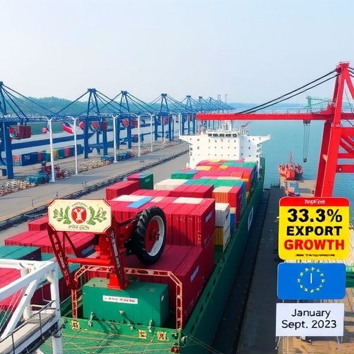 南宁海关丨2023年1-9月农机累计出口金额同比增长33.3%(图1)