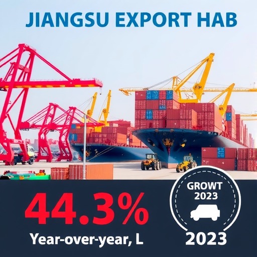 江苏省：2023年1-7月拖拉机累计出口金额同比增长45.3%(图1)