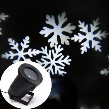 白色圣诞雪花投影灯 圣诞**投影灯 led星空投影灯 小舞台灯