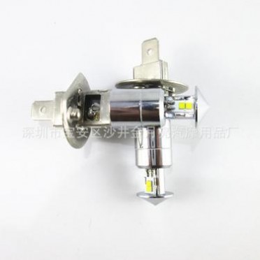 新款伞形LED车灯 H1 CREE 4SMD 20W LED前后雾灯反光恒流解码灯泡