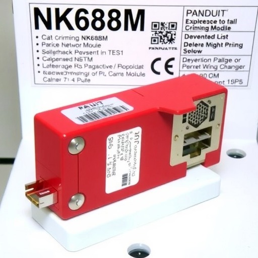 泛达模块Panduit压接式网络模块 网线接口插口 红色 六类NK688M