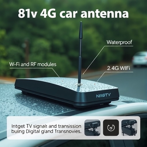 2.4G内置wifi模块全向RF防水数字电视通信设备车载卫星接收4g天线