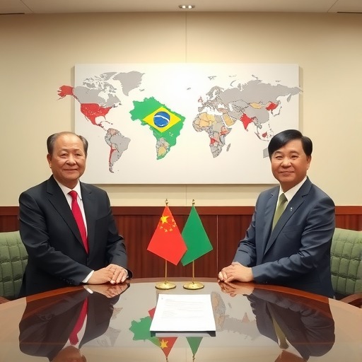 焦健会见巴西石油首席执行官和巴西驻华大使
