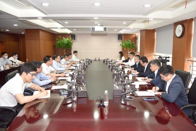 钟韧拜访浙能集团董事长胡仲明