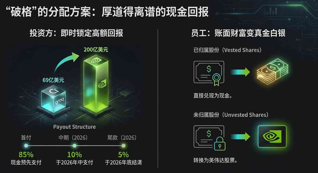连新人都被强制财富自由！英伟达买Groq细节曝(图3)