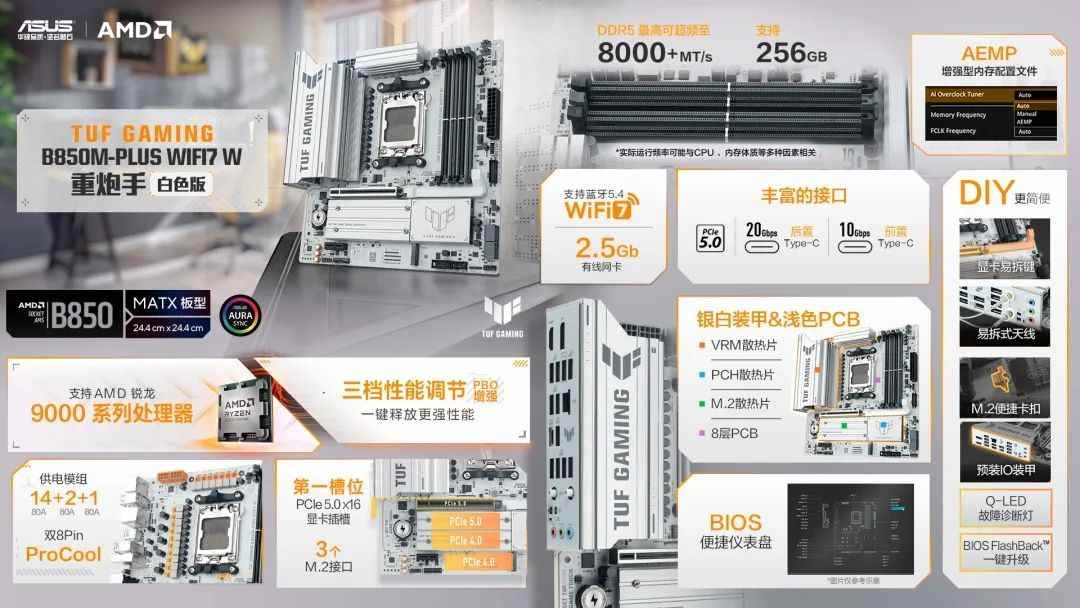 开学特惠+分期免息 华硕B850/X870主板迎开学焕新季(图3)
