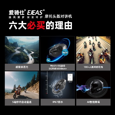 X10幻影Plus，全球首发丨EJEAS爱骑仕打破技术壁垒，解锁骑行通讯对讲无限可能(图7)