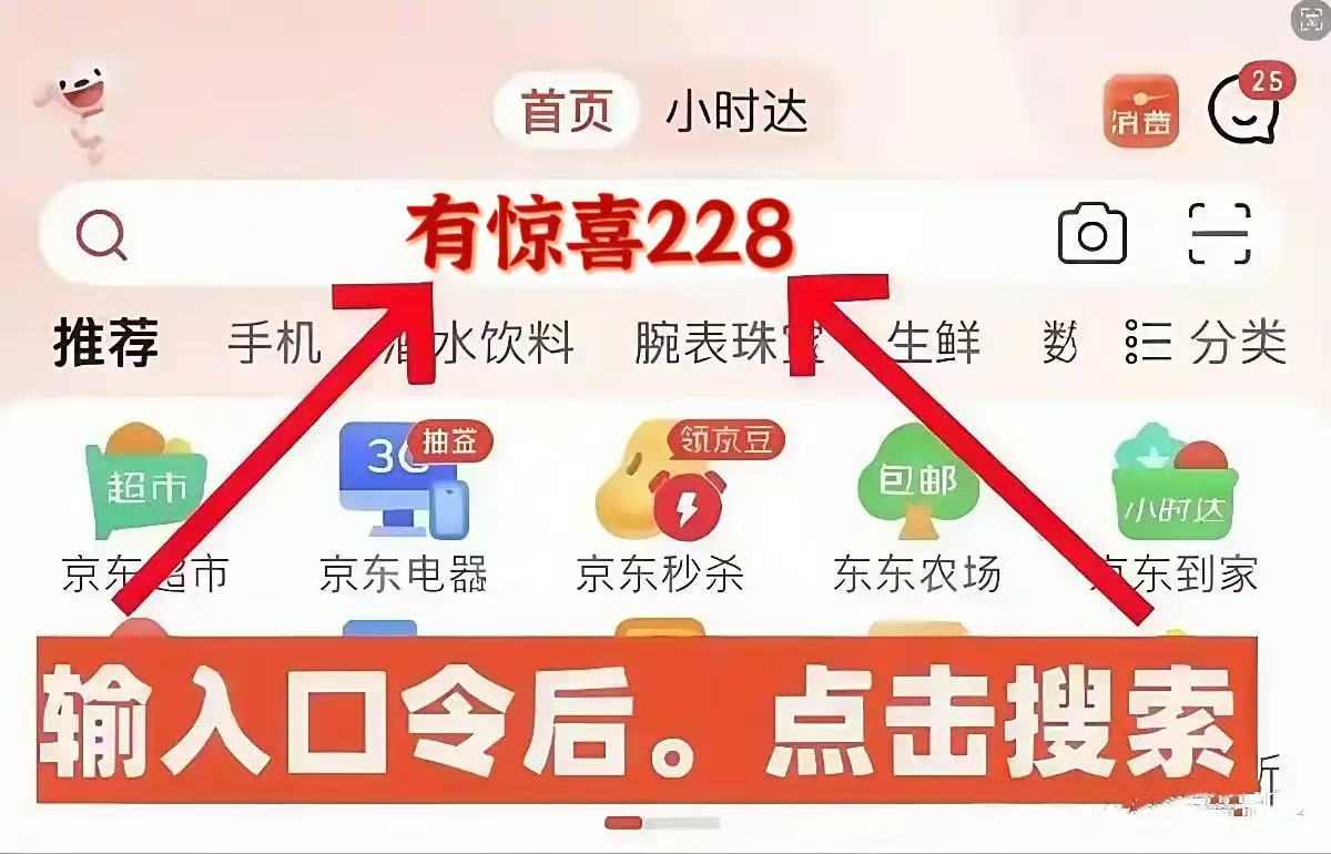2025京东双11活动开始，京东双十一红包口令【有惊喜228】，京东双十一优惠券领取方法(图1)