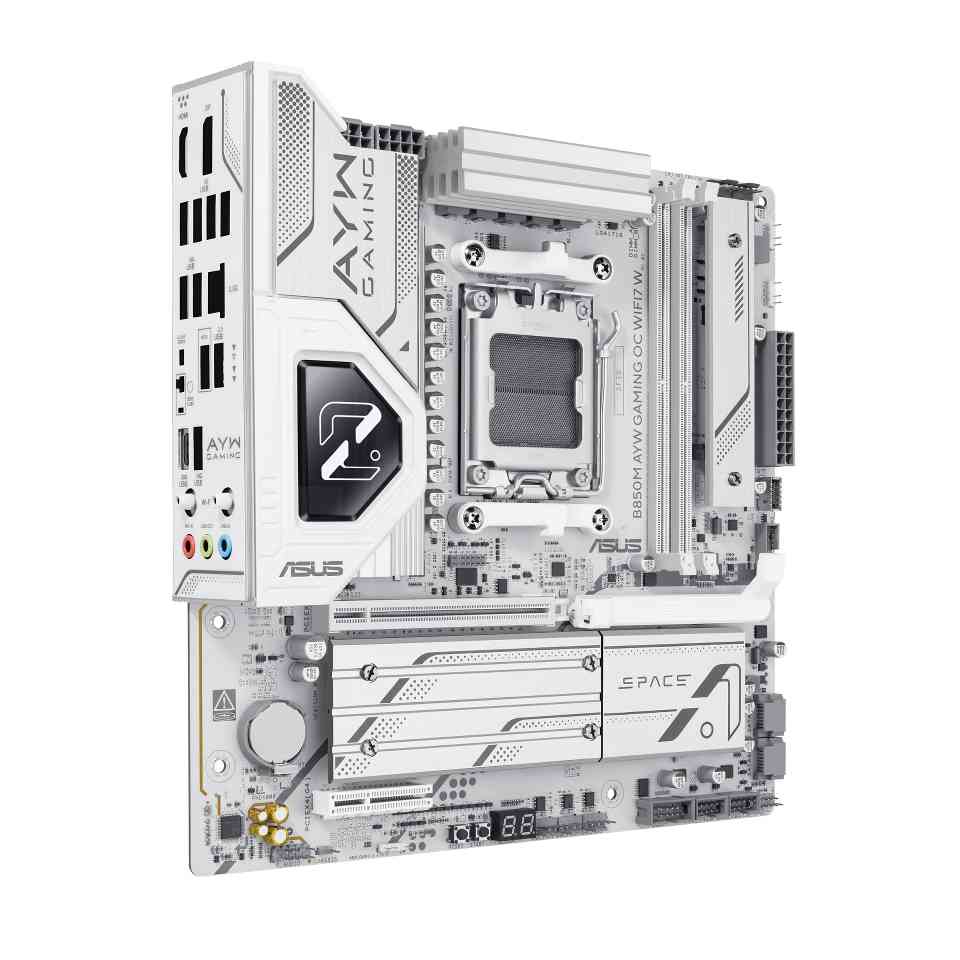 白色超频利器 华硕B850M AYW OC WIFI7 W主板预约！(图7)