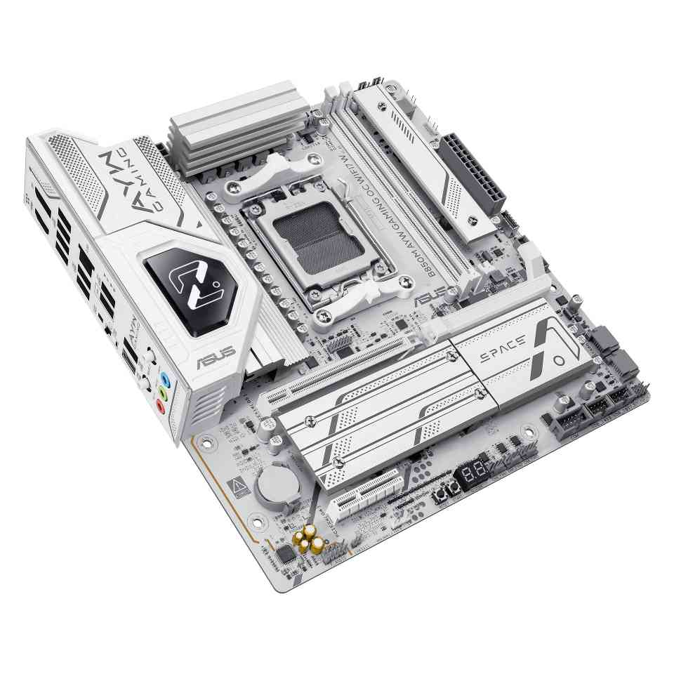 白色超频利器 华硕B850M AYW OC WIFI7 W主板预约！(图6)