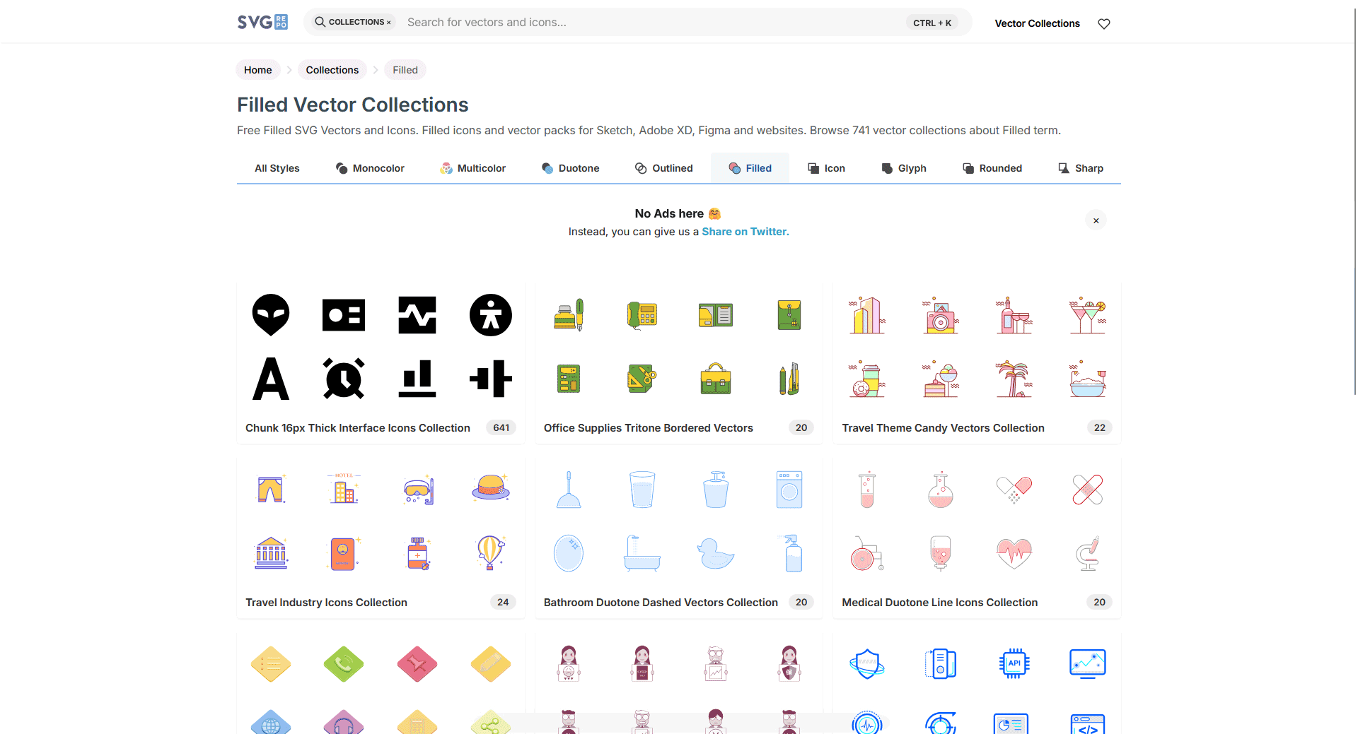 免费可商用icon图标网站：SVG repo(图2)