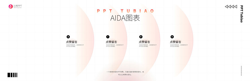 AIDA模型PPT图表 - 壹观办公网