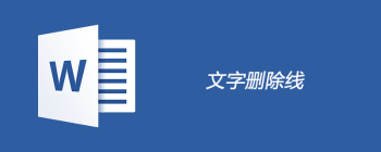 文字删除线怎么加 - 壹观办公网