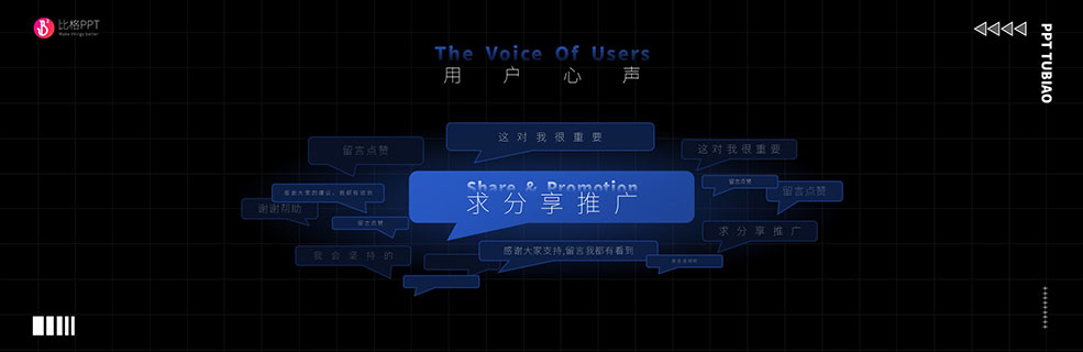 是用户留言PPT模板：也是用户调研PPT - 壹观办公网