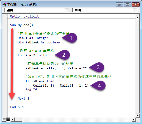 VBA 程序结构入门(图1)