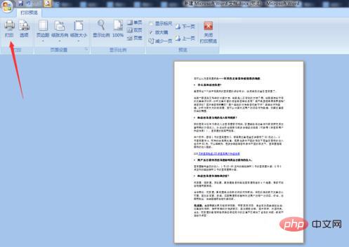 word2007怎么打印文档？(图7)
