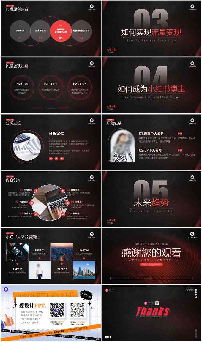 小红书运营PPT：内容好，模板也要好(图2)