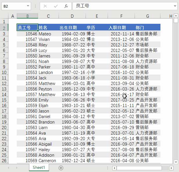 Excel 中如何快速选中大量数据？(图3)