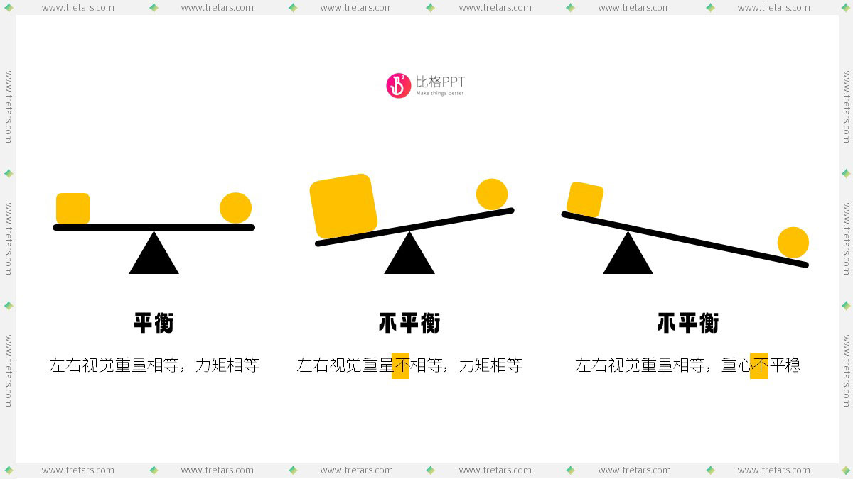 PPT教程：画面平衡也许是打破呆板的利器(图2)