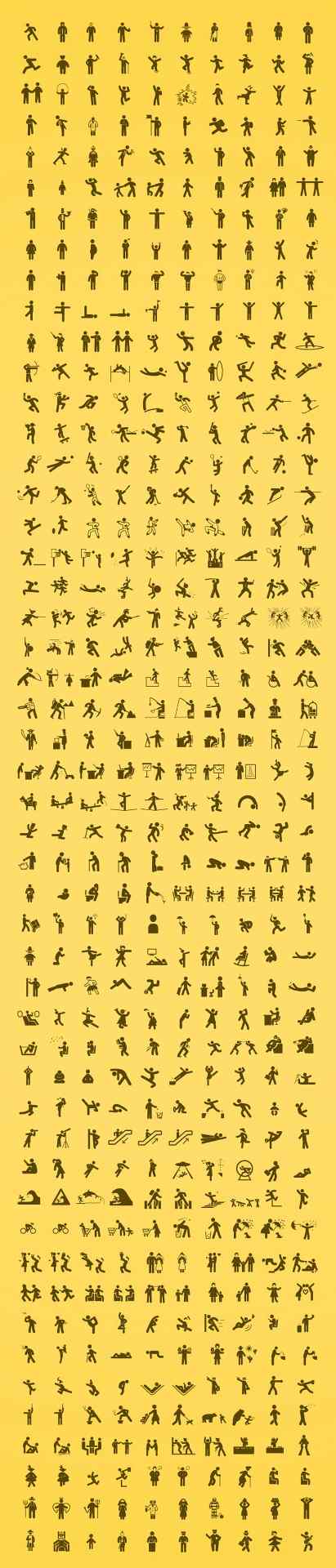 PPT素材|国外素材：500+PPT人物剪影图片(3种格式)(图1)