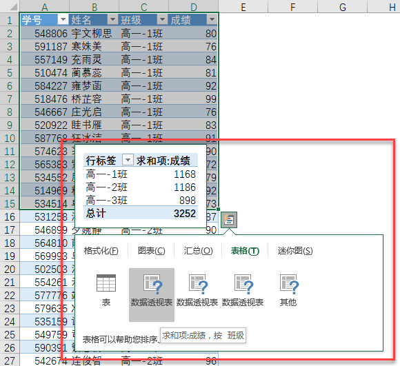 Excel 2013 - 新增快速分析(图1)