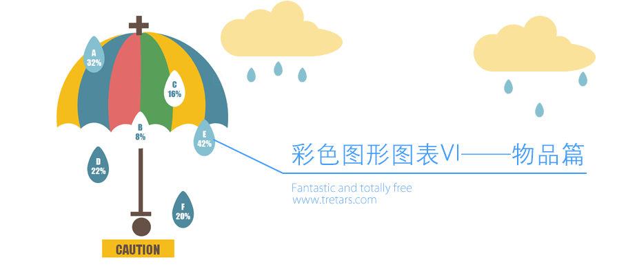 PPT图表|彩色图形图表(物品篇)：万物皆可用(图1)