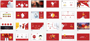 PPT模板|大神simon阿文作品：超能陆战队大白PPT(图2)