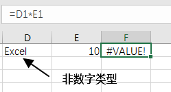 Excel 公式 #VALUE! 错误(图1)