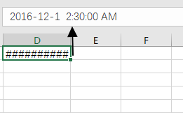 Excel 单元格显示 ##### 符号错误(图1)