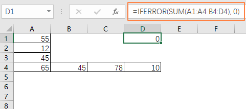 Excel 公式 #NULL! 错误(图3)