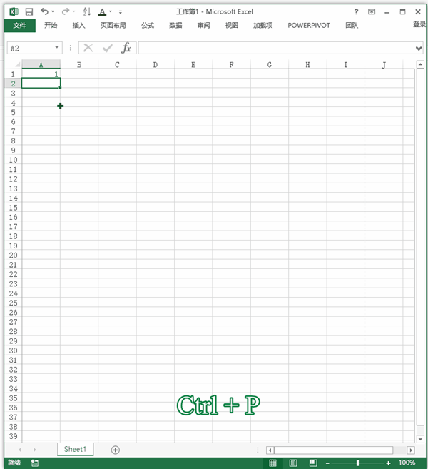 Excel 快捷键：打印(图1)