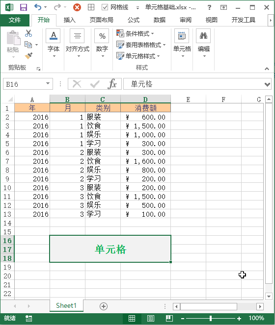 Excel 单元格基础(图1)