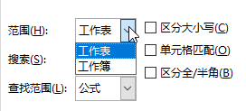 Excel 查找功能的更多选项(图2)