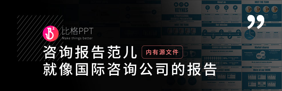 PPT版式库：一套很有咨询报告范儿的PPT模板 - 壹观办公网