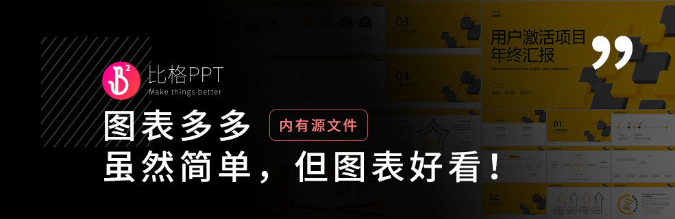 超多PPT图表：高端的PPT只需要简单的图表 - 壹观办公网