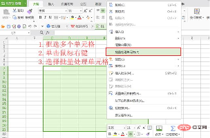wps如何批量处理单元格(图2)