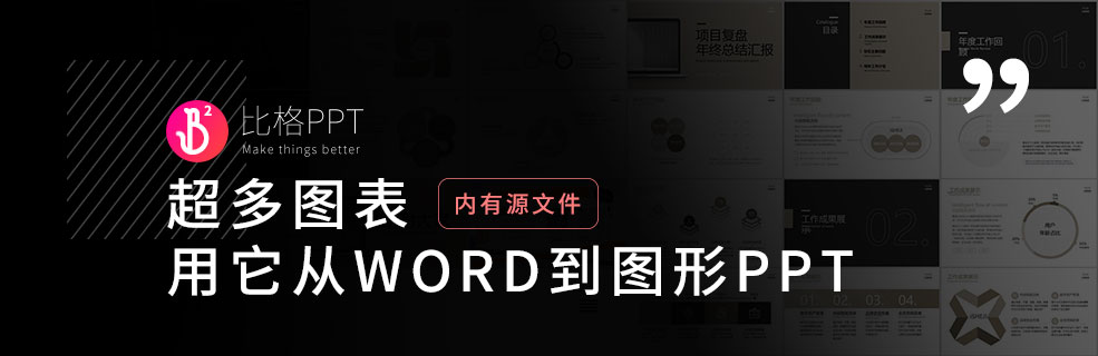 超多可视化PPT图表：让Word成为PPT - 壹观办公网