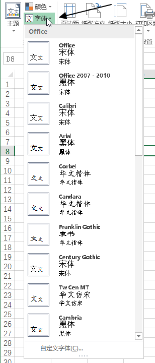 页面布局 - 主题命令组(图4)