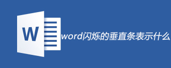 word闪烁的垂直条表示什么 - 壹观办公网