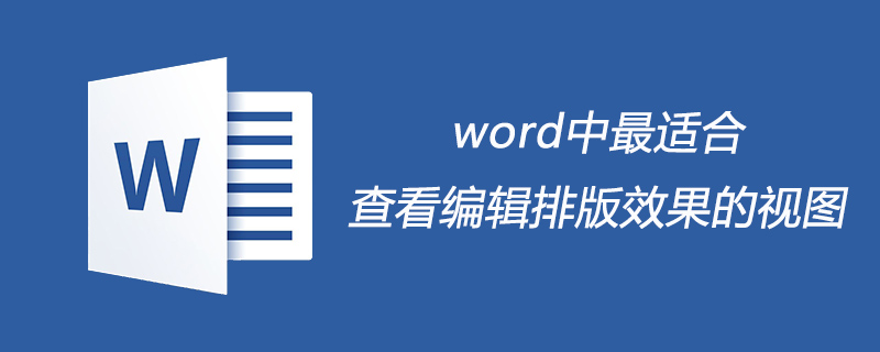 word中最适合查看编辑排版效果的视图是什么(图1)