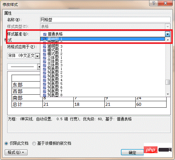 Word表格样式简明型1在哪(图5)