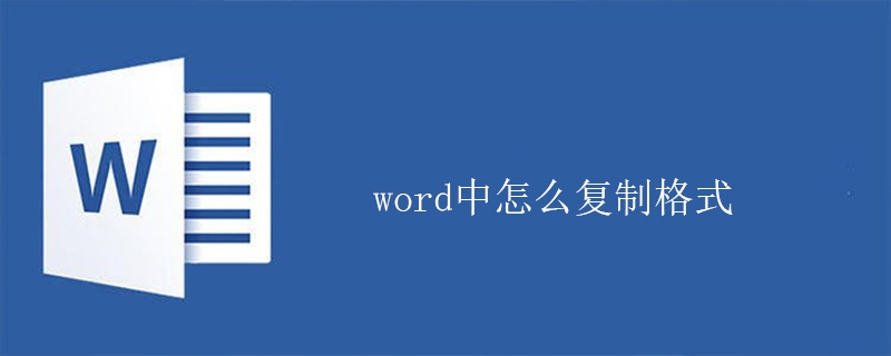 word中怎么复制格式(图1)