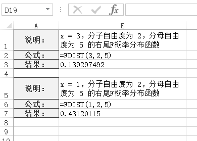 Excel FDIST 函数(图1)