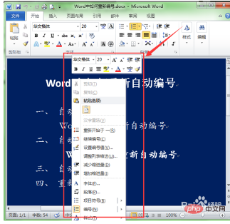 word怎么重新编号(图4)