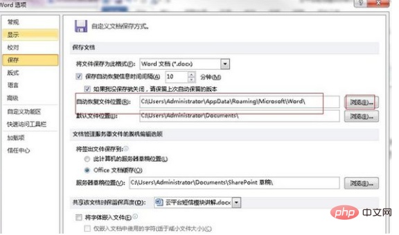 word缓存文件位置怎么查看(图2)