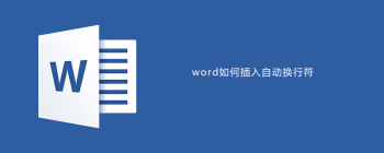 word如何插入自动换行符 - 壹观办公网