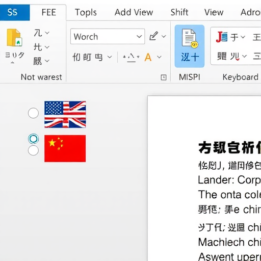 进入word的编辑状态后,进行中文与英文切换的快捷键是什么？(图4)