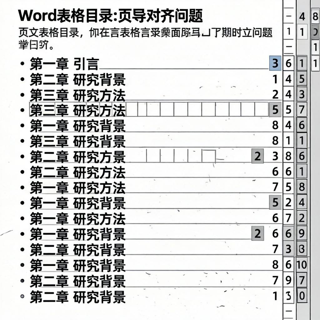 word自动生成的目录页码无法对齐怎么办(图2)
