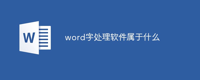 word字处理软件属于什么(图1)